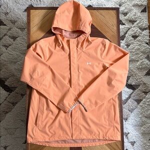 Under Armour Women’s Large Coral Hooded Windbreaker/Rain Jacket